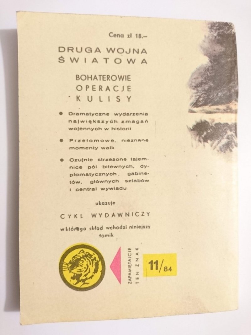 ŻÓŁTY TYGRYS: CZERNIAKÓW WZYWA - Adam Głowacki 1984