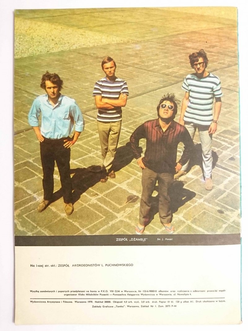 KLUB MIŁOŚNIKÓW PIOSENKI SYNKOPA album 13 Album specjalny 1970