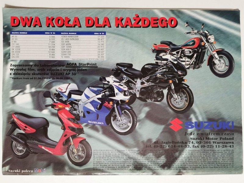ŚWIAT MOTOCYKLI NR 7'97 z dodatkiem