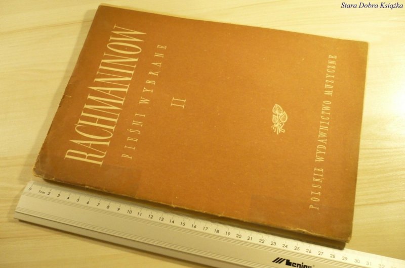 PIEŚNI WYBRANE II GŁOS NISKI - Rachmaninow (1955)