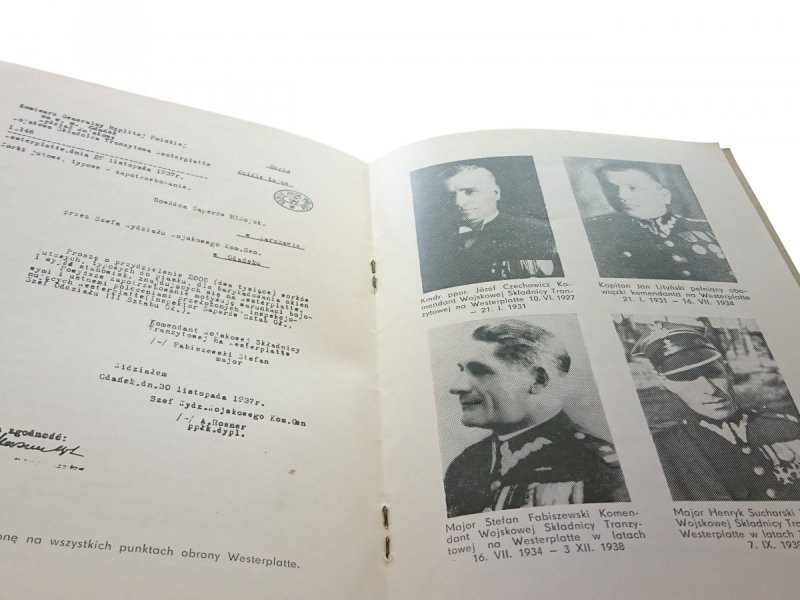 Z DOKUMENTÓW O WESTERPLATTE - Górnikiewicz 1988