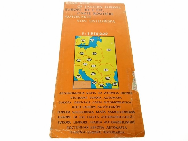 ROAD MAP OF EASTERN EUROPE 1 : 1 950 000