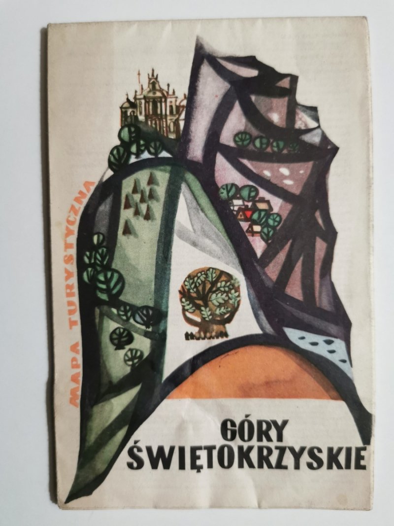 GÓRY ŚWIĘTOKRZYSKIE, MAPA TURYSTYCZNA. 1965