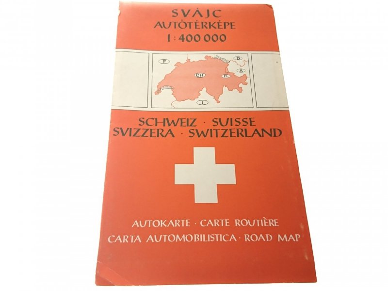 SWITZERLAND. ROAD MAP 1: 400 000
