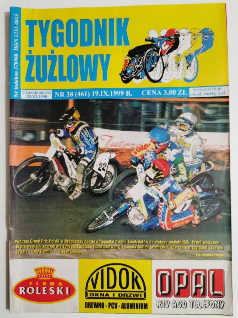 TYGODNIK ŻUŻLOWY NR 38 1999