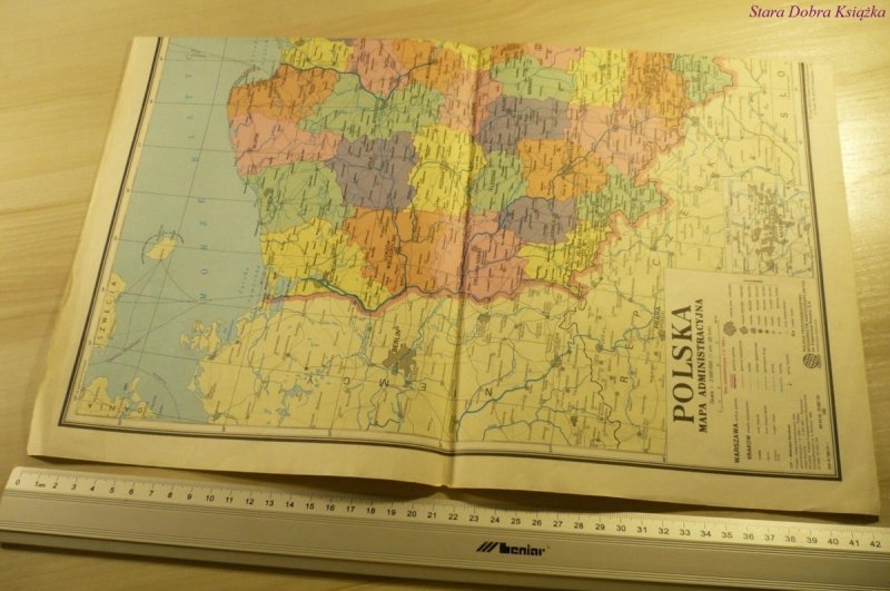 POLSKA MAPA ADMINISTRACYJNA (1995)