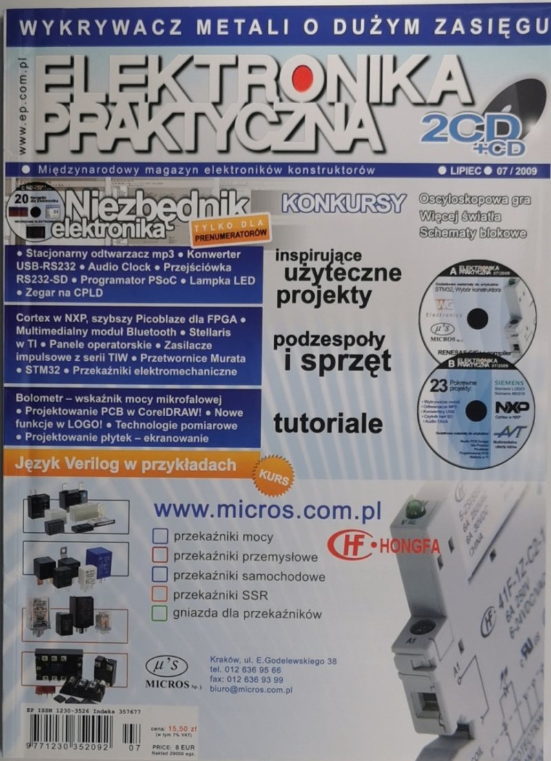 ELEKTRONIKA PRAKTYCZNA 07/2009 2xCD+CD