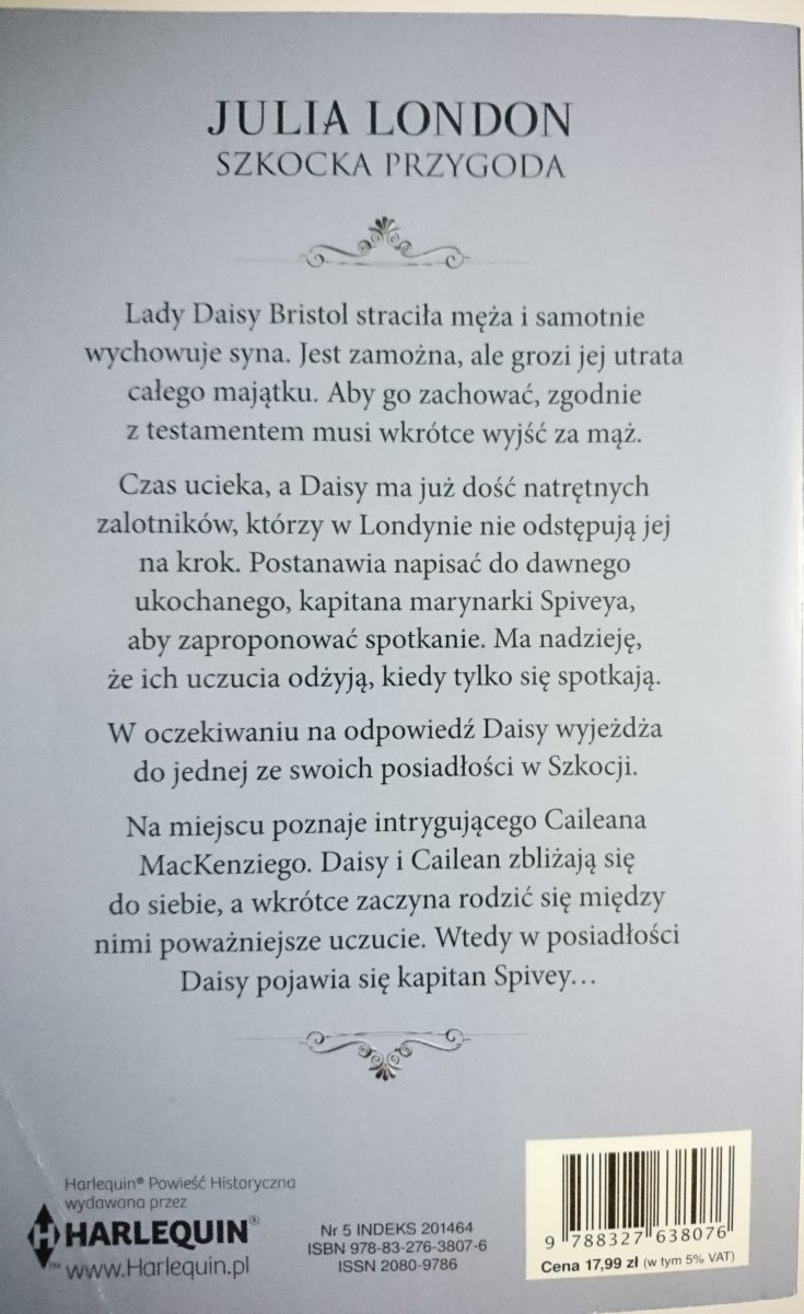 SZKOCKA PRZYGODA - Julia London 2018