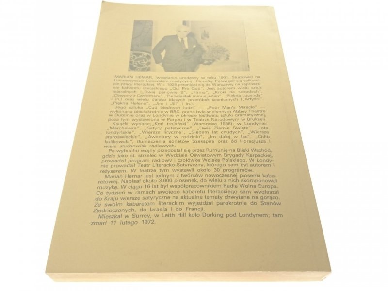 LIRYKI SATYRY FRASZKI - Marian Hemar 1990