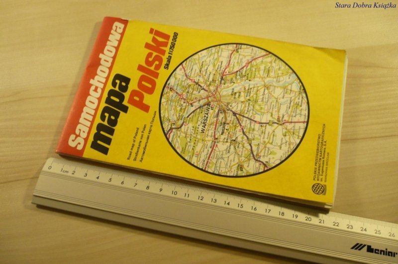 SAMOCHODOWA MAPA POLSKI (1992)