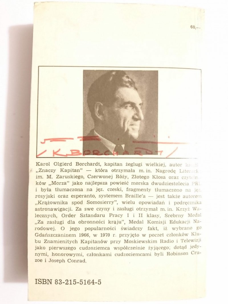 ZNACZY KAPITAN - Karol Olgierd Borchardt 1979