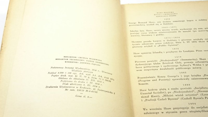KANDYDA - Bernard Shaw 1954