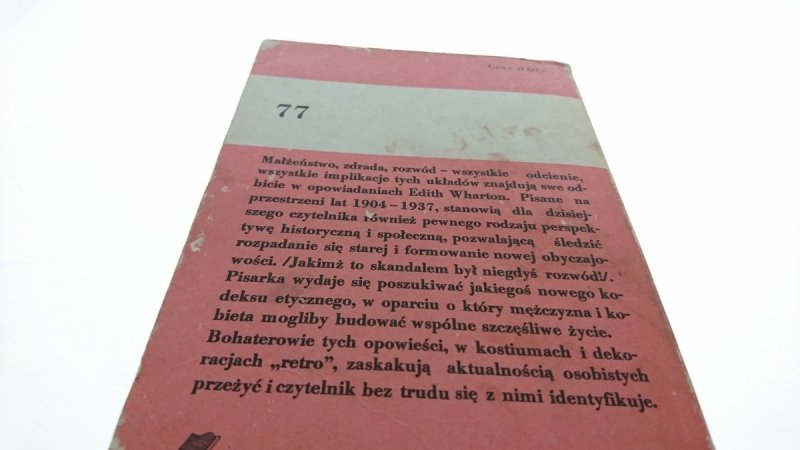 OPOWIEŚCI MAŁŻEŃSKIE - Edith Wharton 1983