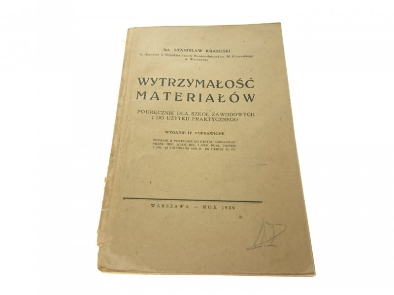 WYTRZYMAŁOŚĆ MATERIAŁÓW - Inż. Stanisław Krasuski