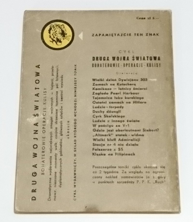 ŻÓŁTY TYGRYS: KLĘSKA NA FILIPINACH P. William 1958