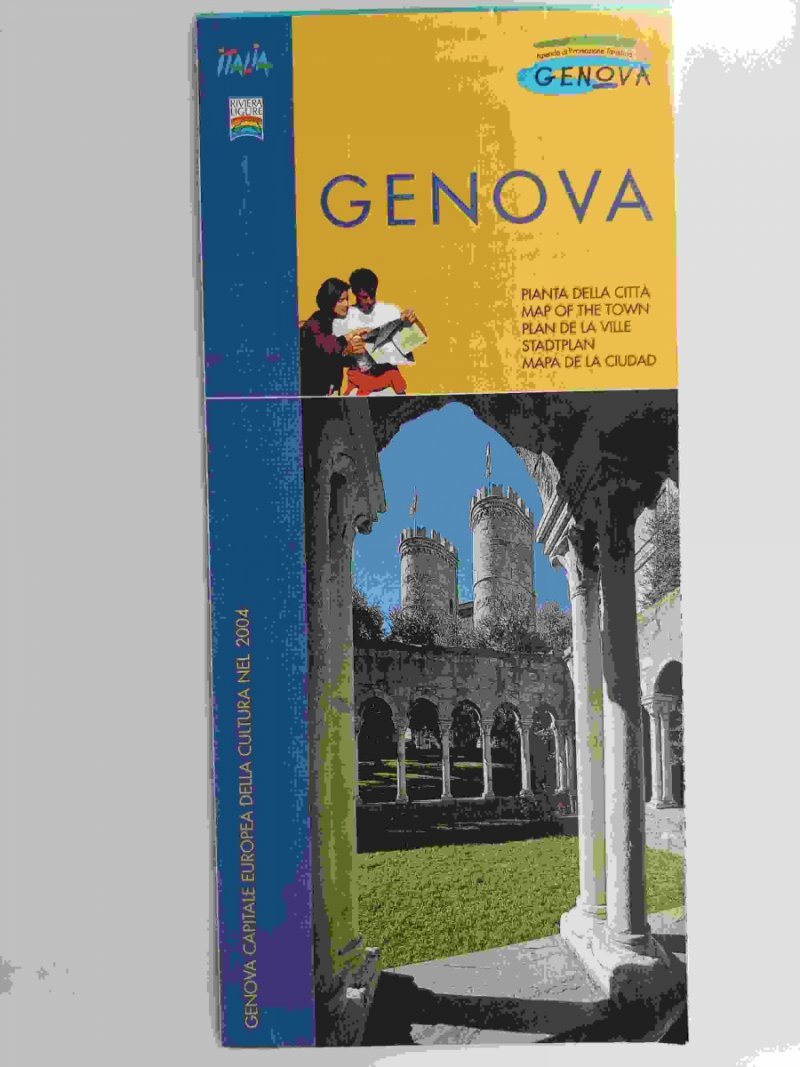 GENOVA PIANTA DELLA CITTA ITALIA