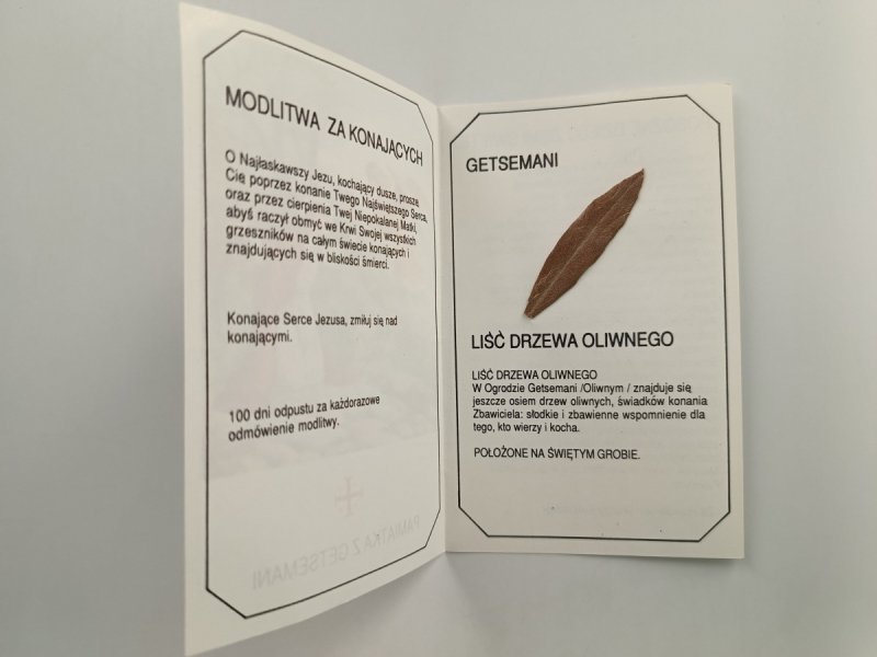 PAMIĄTKA Z GETSEMANI