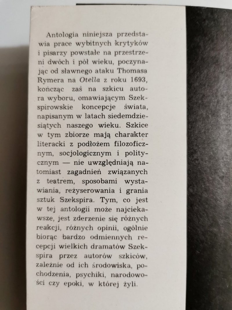 SZKICE SZEKSPIROWSKIE - Witold Chwalewik 