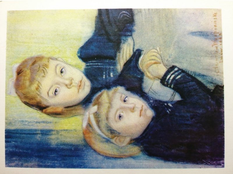 STANISŁAW WYSPIAŃSKI. PORTERT DWÓCH DZIEWCZYNEK