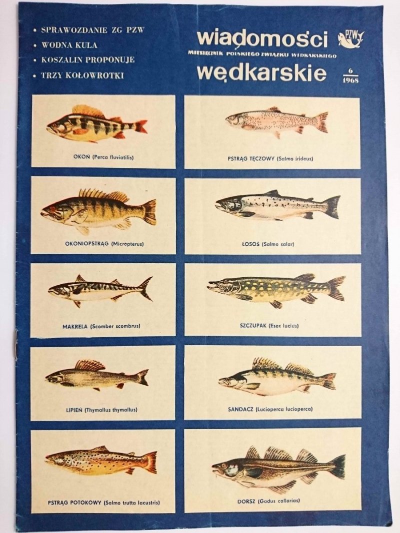 WIADOMOŚCI WĘDKARSKIE NR 6 1968