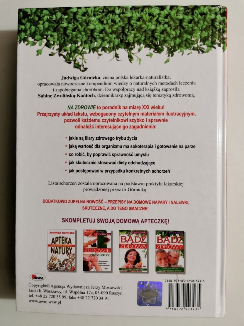 NA ZDROWIE PORADY DR GÓRNICKIEJ - Dr Jadwiga Górnicka 