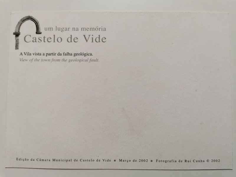 CASTELO DE VIDE. A VILA VISTA A PARTIR DA FALHA GEOLOGICA