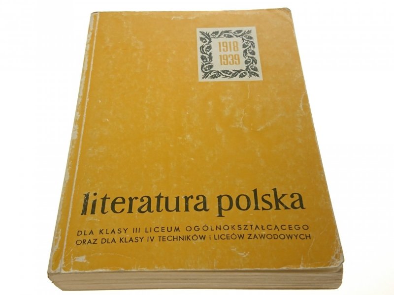 LITERATURA POLSKA LAT 1918-1939 - Matuszewski 1992