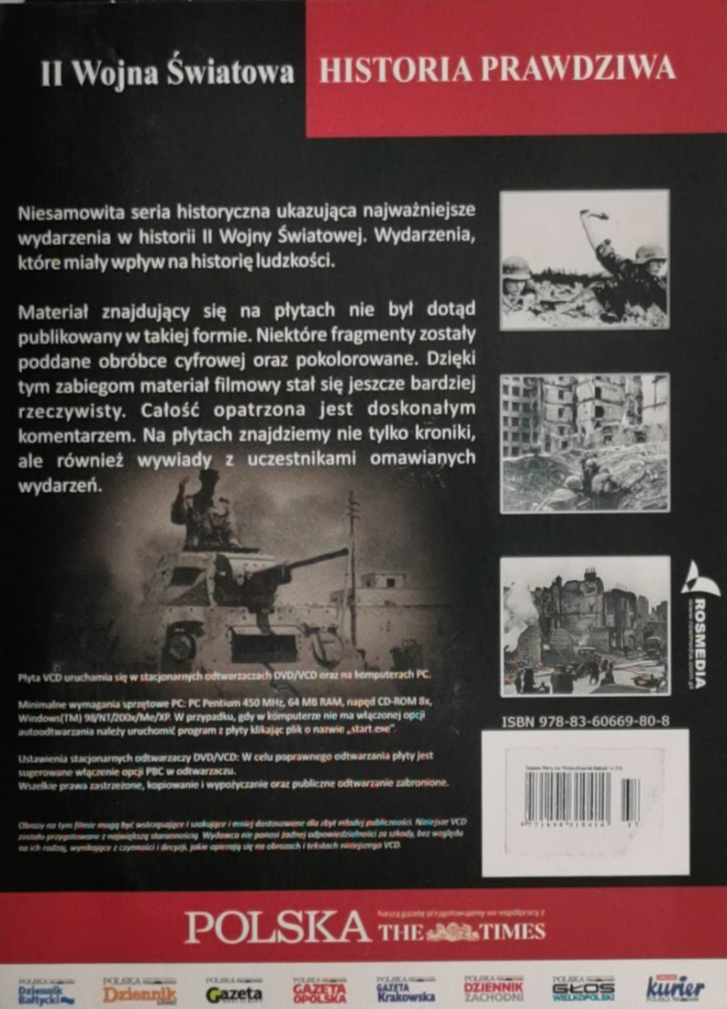 VCD. II WOJNA ŚWIATOWA HISTORIA PRAWDZIWA CZĘŚĆ 2 (1940)