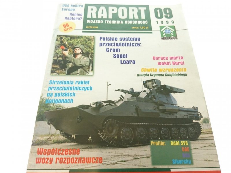 RAPORT WOJSKO TECHNIKA OBRONNOŚĆ 09 1999
