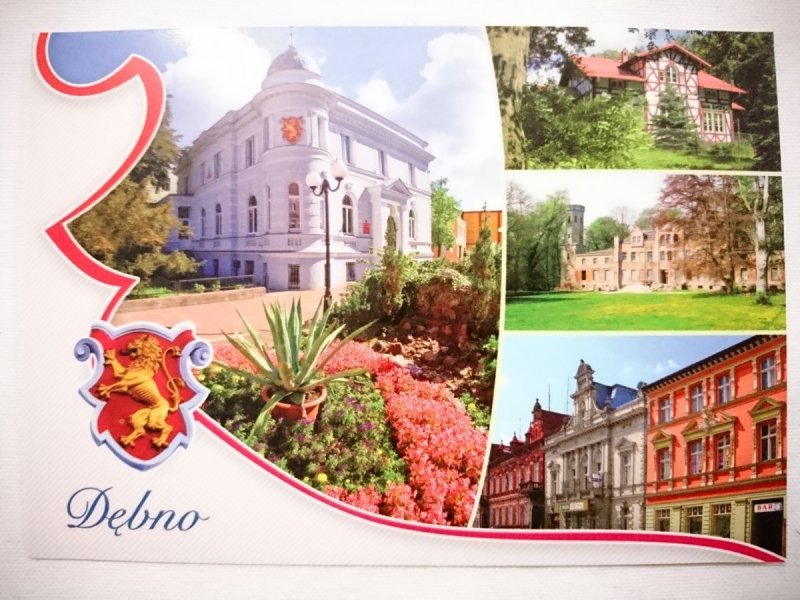 DĘBNO. BIBLIOTEKA PUBLICZNA, LEŚNICZÓWKA, NEOGOTYCKI PAŁAC, KAMIENICE Z XIX w.
