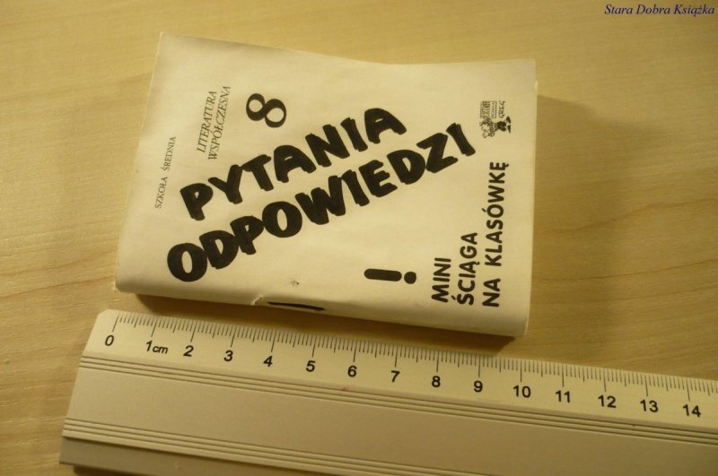 PYTANIA ODPOWIEDZI 8 LIT. WSPÓŁCZESNA. MINI ŚCIĄGA
