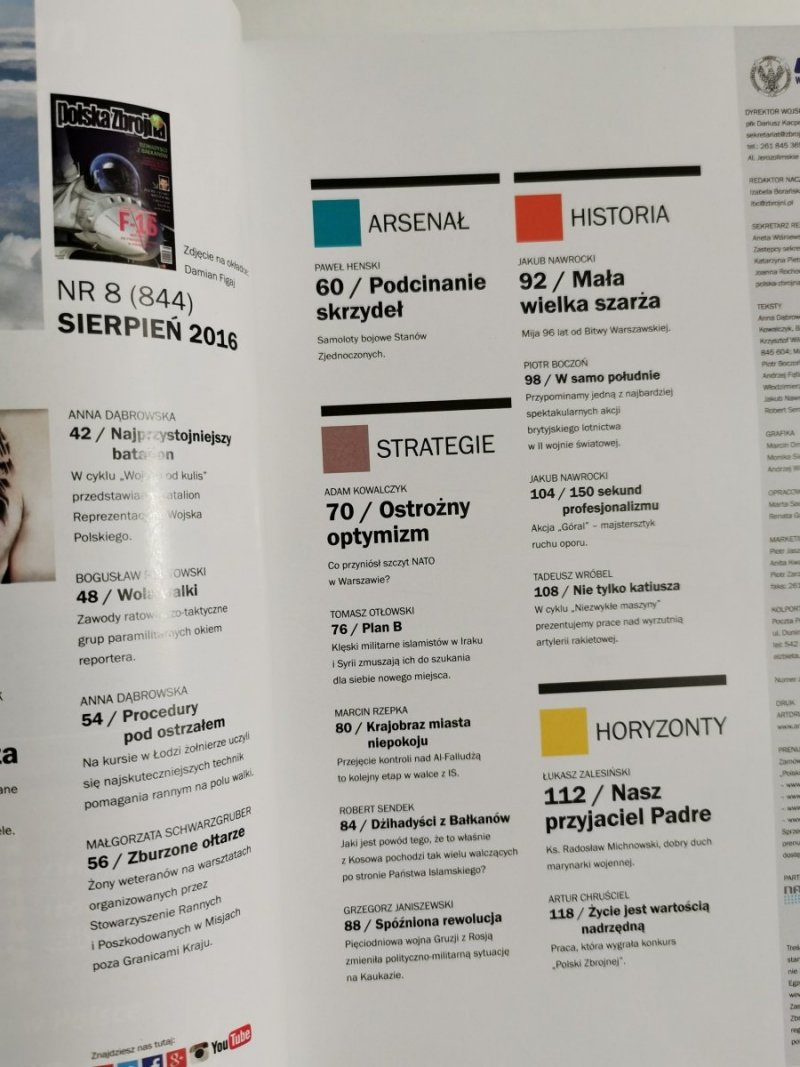 POLSKA ZBROJNA NR 8 (844) SIERPIEŃ 2016