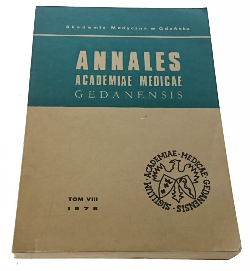 ANNALES ACADEMIAE MEDICAE GEDANENSIS TOM VIII 1978