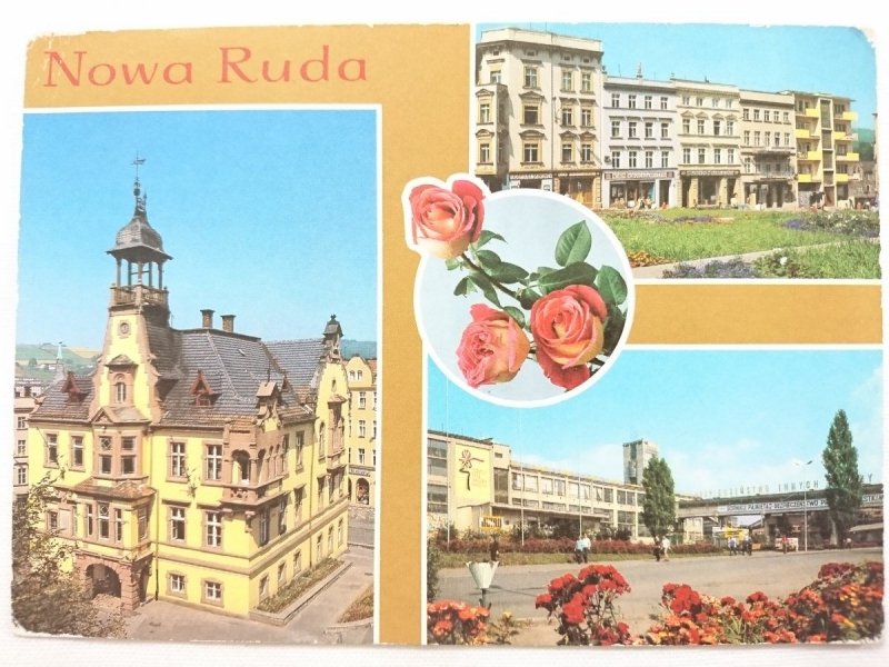 NOWA RUDA. RATUSZ, FRAGMENT RYNKU, KOPALNIA 'NOWA RUDA' FOT. J. MAKAREWICZ, S. SADOWSKI