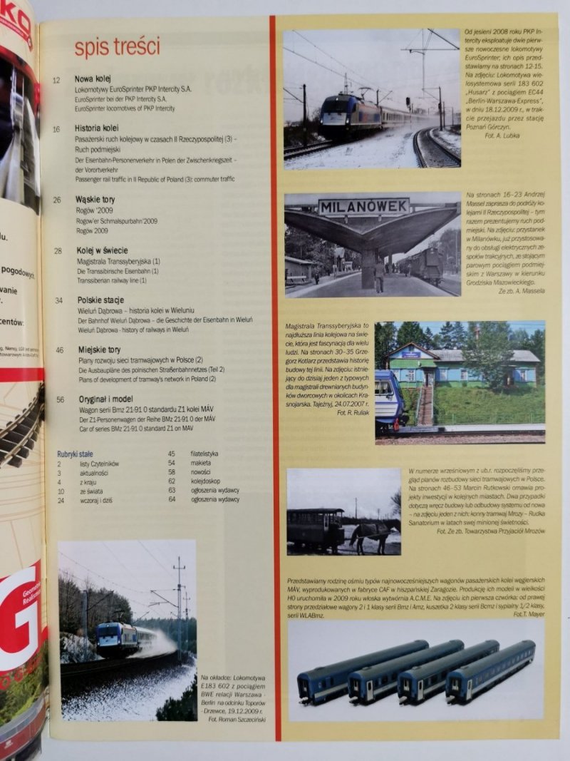 Miesięcznik. Świat kolei 01/2010