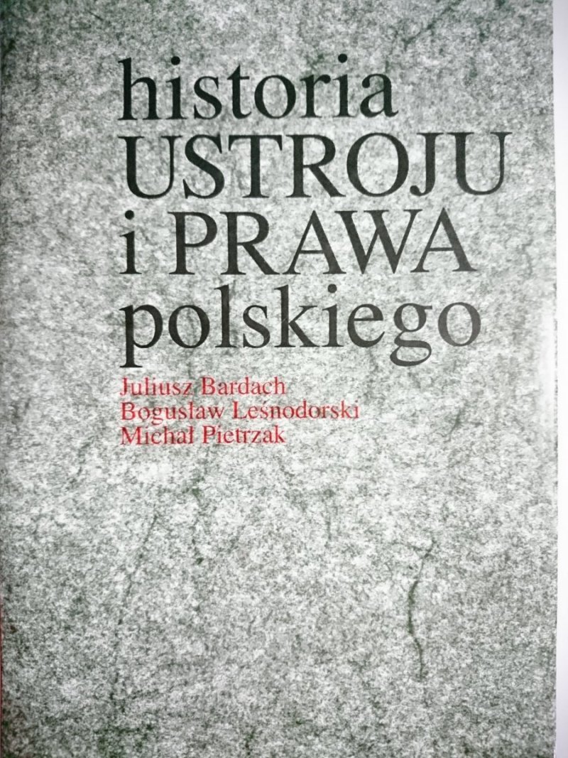 HISTORIA USTROJU I PRAWA POLSKIEGO 1994