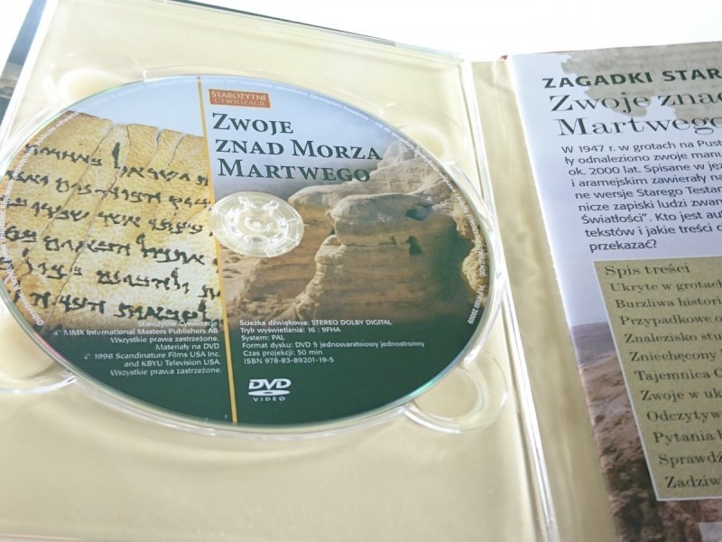 STAROŻYTNE CYWILIZACJE TOM 8 ZWOJE ZNAD MORZA