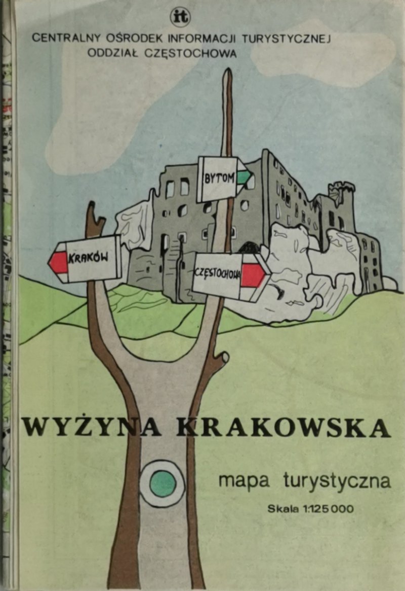 WYŻYNA KRAKOWSKA MAPA 1:125 000