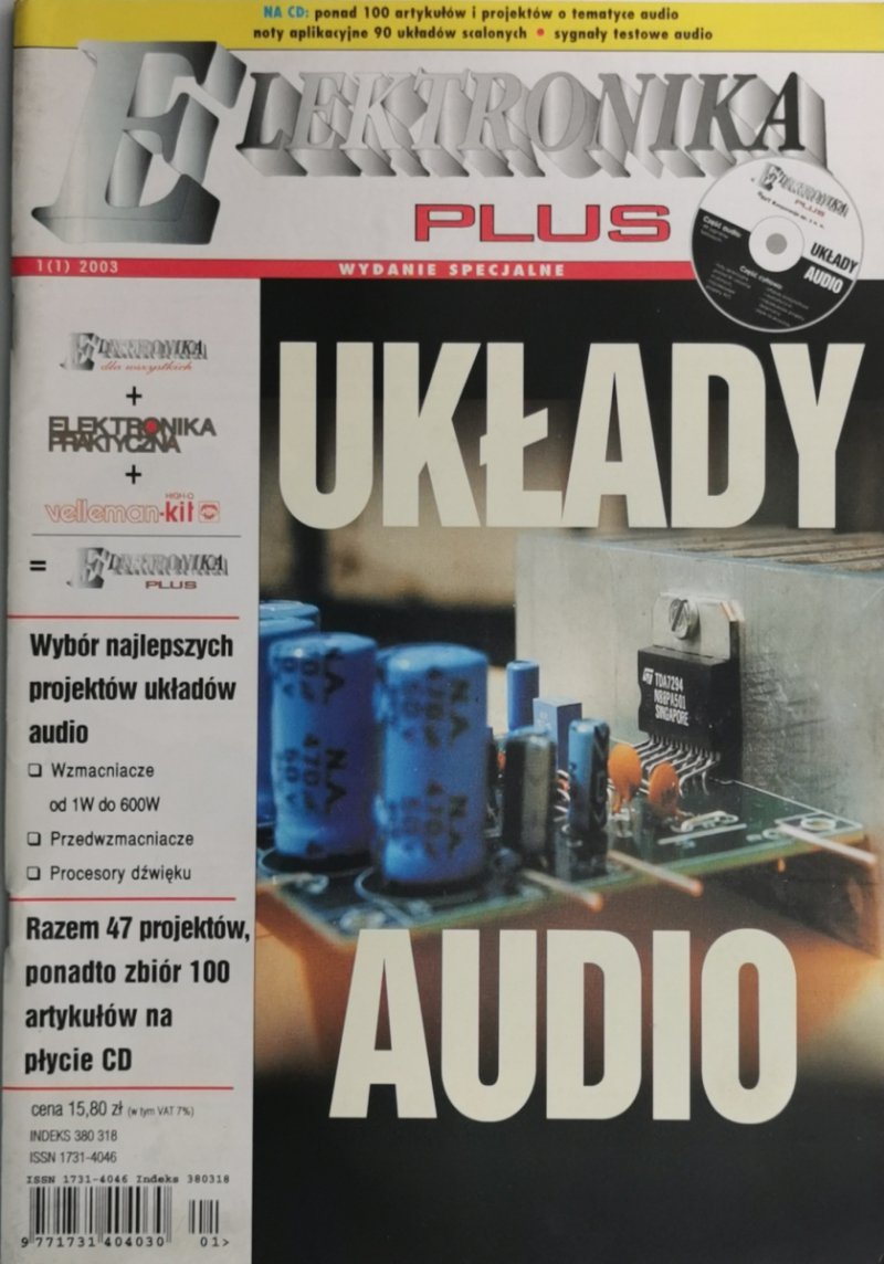 ELEKTRONIKA PLUS WYDANIE SPECJALNE 1(1) 2003 +CD