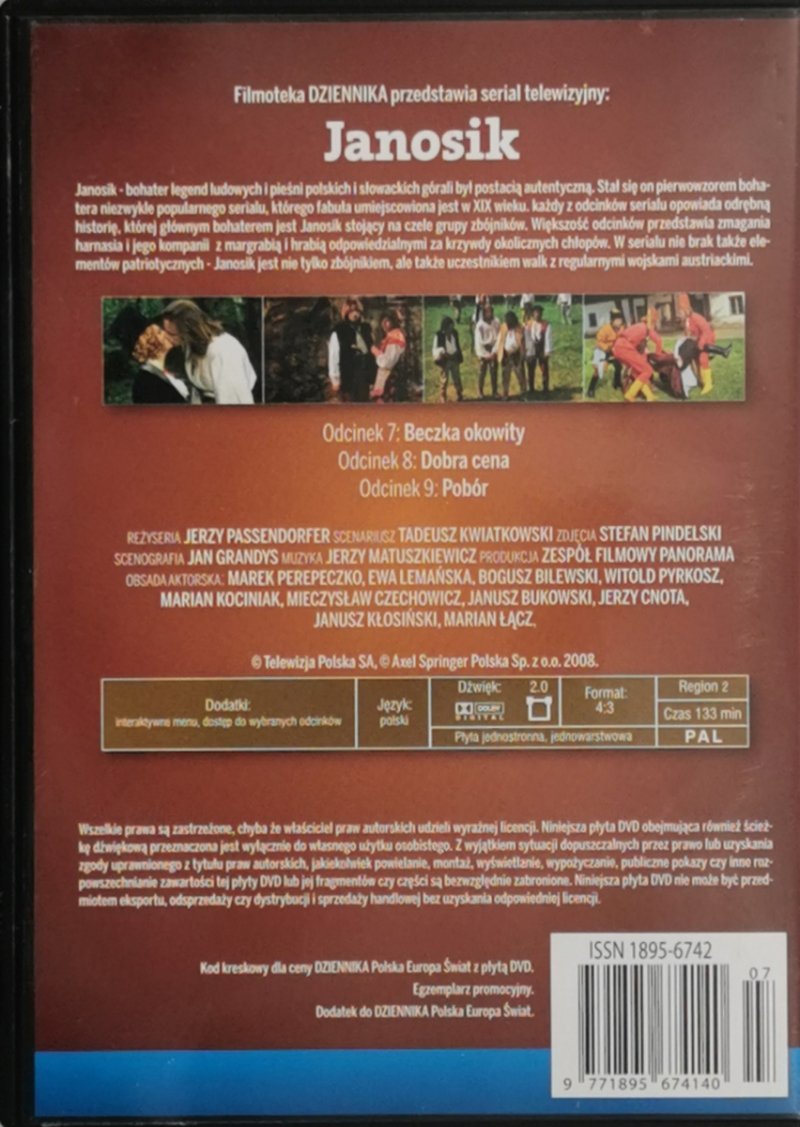 DVD. JANOSIK CZĘŚĆ 3. ODCINKI 7-9