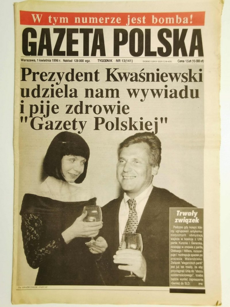 GAZETA POLSKA TYGODNIK NR 13 (141) 1 KWIETNIA 1996 r.