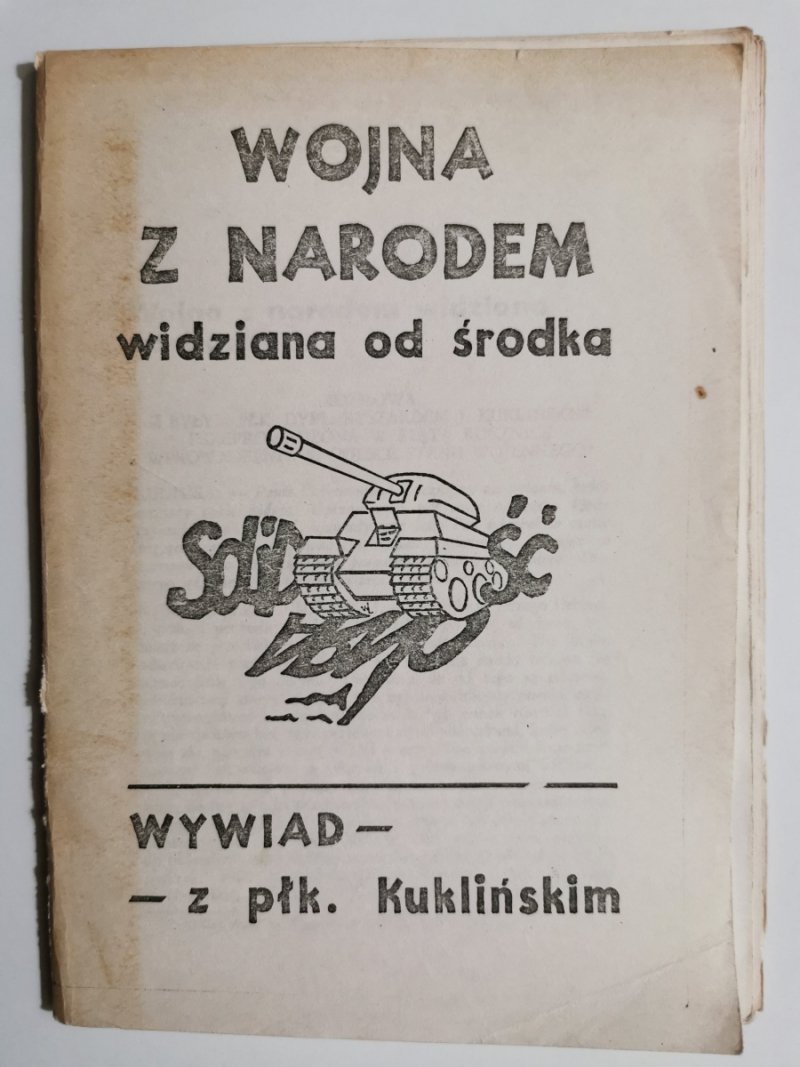 WOJNA Z NARODEM WIDZIANA OD ŚRODKA