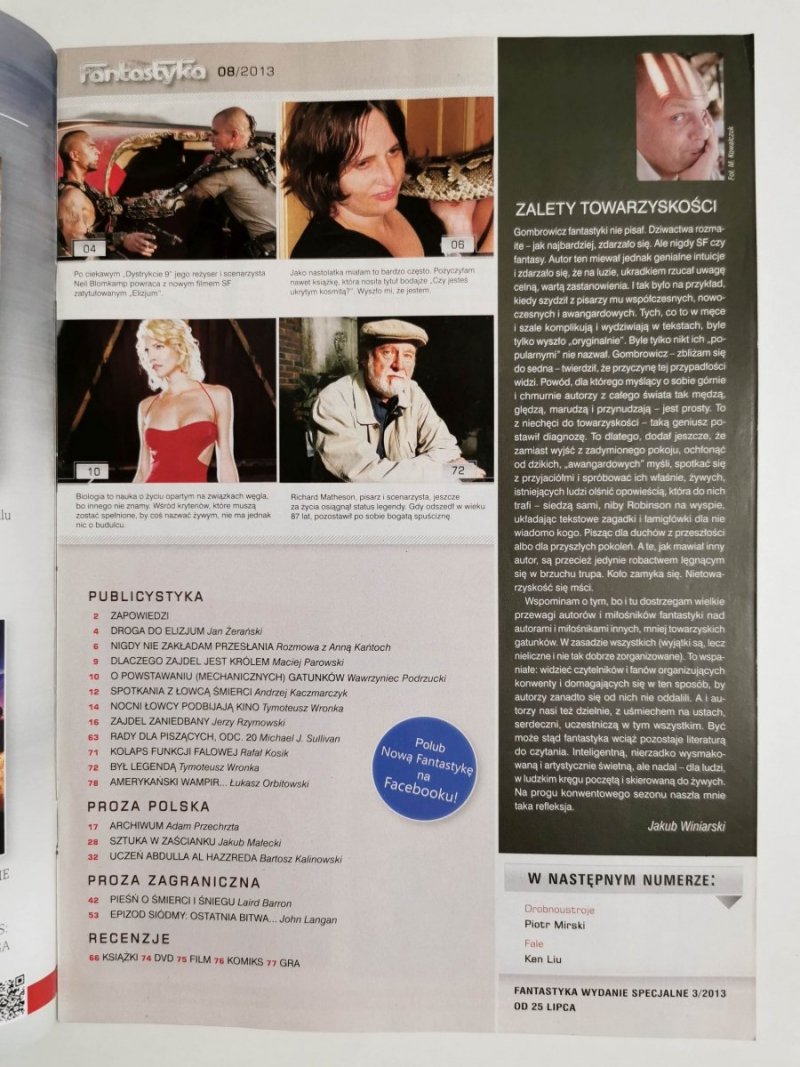 NOWA FANTASTYKA NR 08 (371) 2013