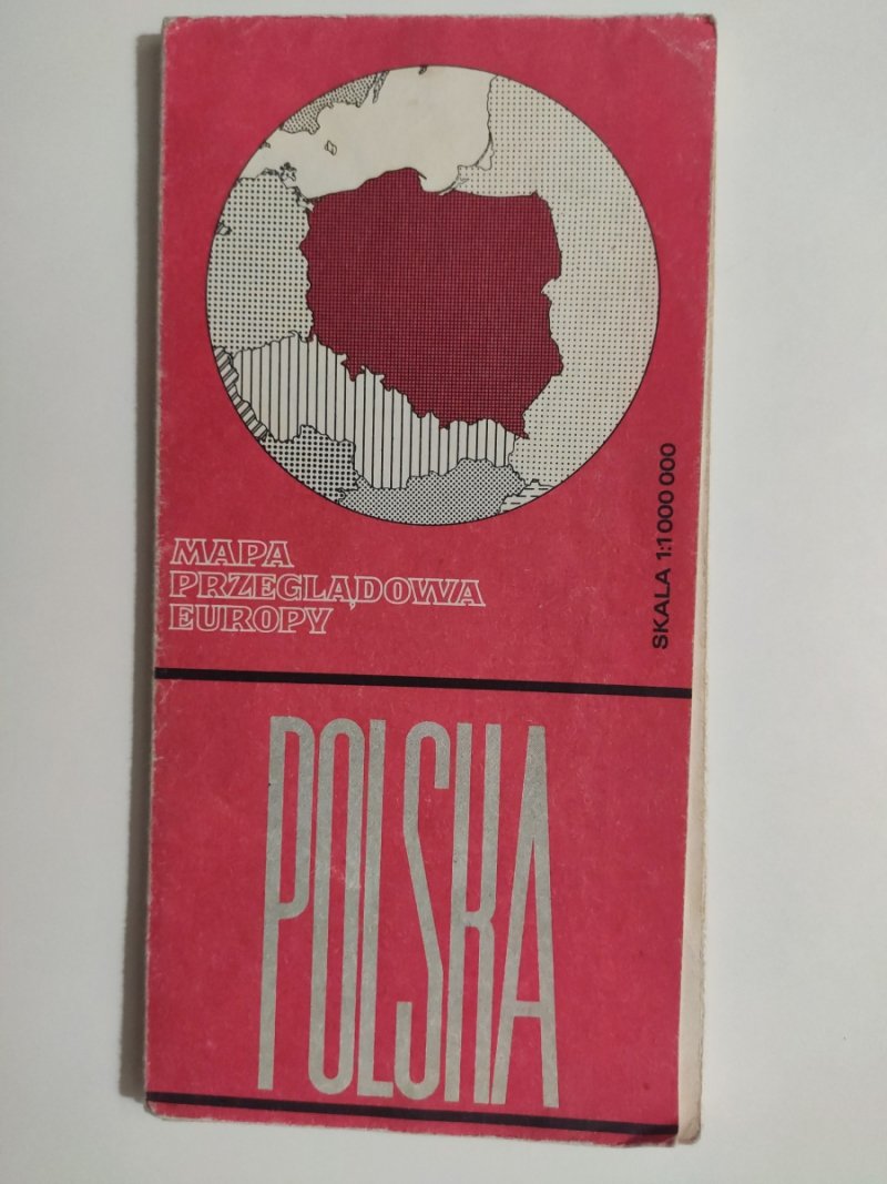 MAPA PRZEGLĄDOWA EUROPY – POLSKA 1986
