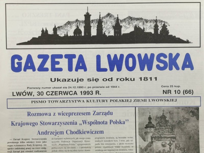 GAZETA LWOWSKA NR 10 (66) 1993