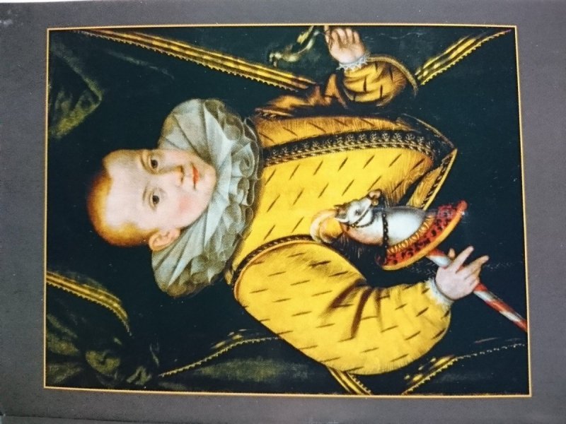 MUZEUM W GLIWICACH. OBRAZ 'CHŁOPIEC ZE SZCZYGŁEM'