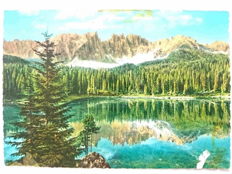 DOLOMITI. LAGO DI CAREZZA M. 1530 – IL LATEMAR 2864
