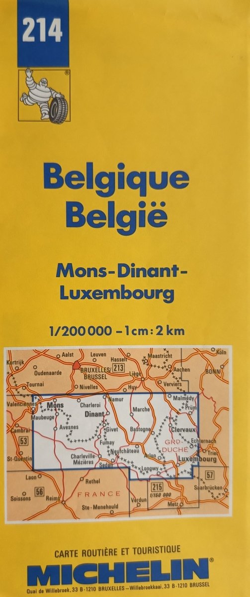 BELGIQUE BELGIE. MONS-DINANT-LUXEMBOURG. 214