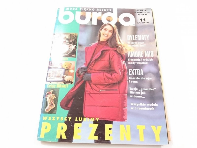 BURDA NR 11 LISTOPAD '92
