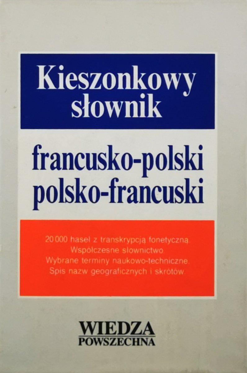 KIESZONKOWY SŁOWNI FRANCUSKO-POLSKI - Jerzy Tomalak